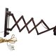 Scissor lamp | Harmonica lamp | wall lamp | vintage | Teak | 70's |