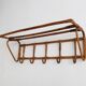 1960s Czechoslovak Rattan Wall Coat & Hat Rack, ÚLUV