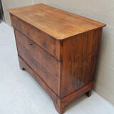 Louis Philippe's dresser in walnut magnifying glass XIX