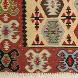 Tissé à la main coloré - Tapis Kilim
