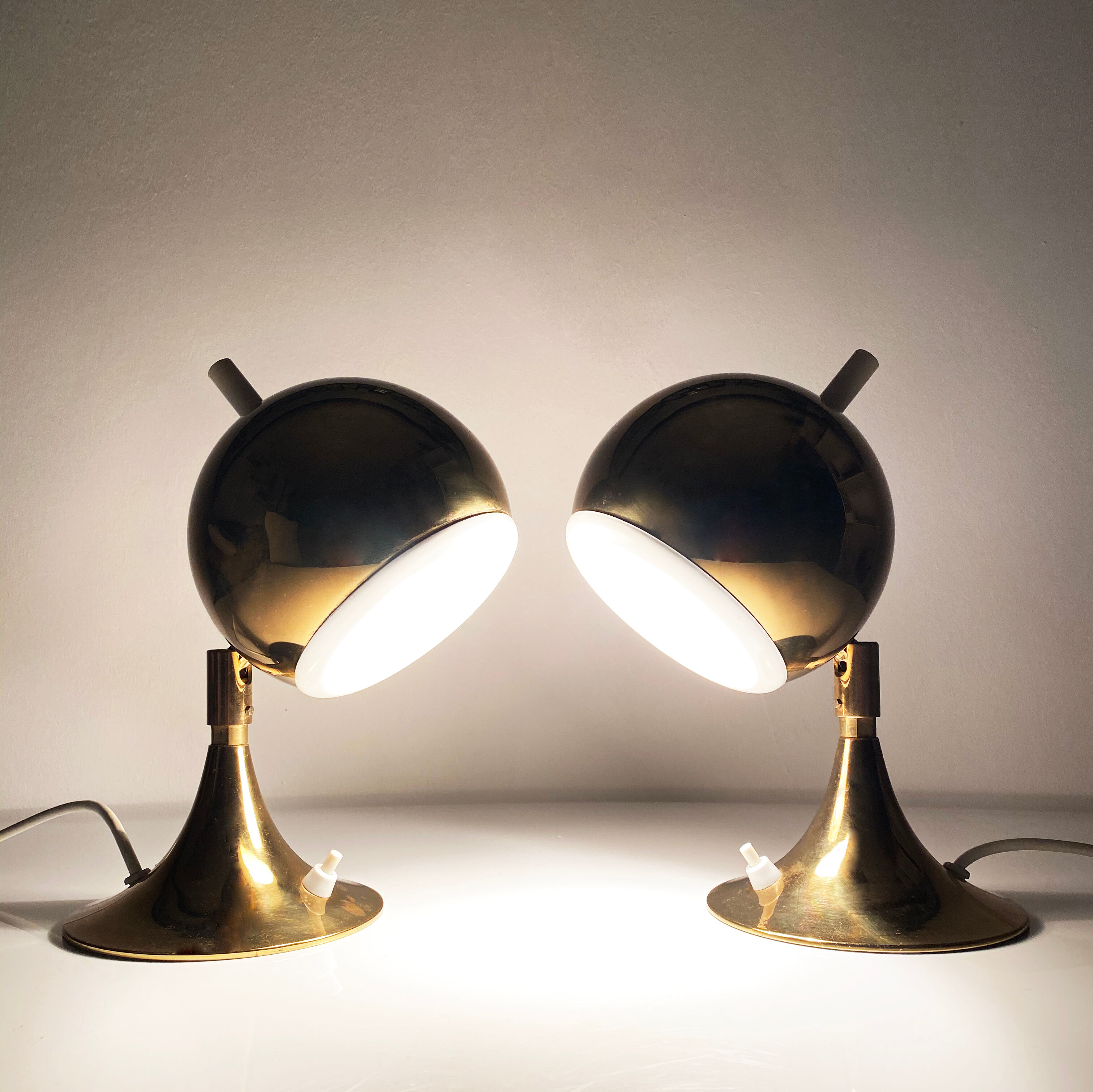 Otto Meinzzer's Space Age "Eyeball" lamps. Germany 70s