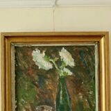 Original vintage still life – vase of flowers