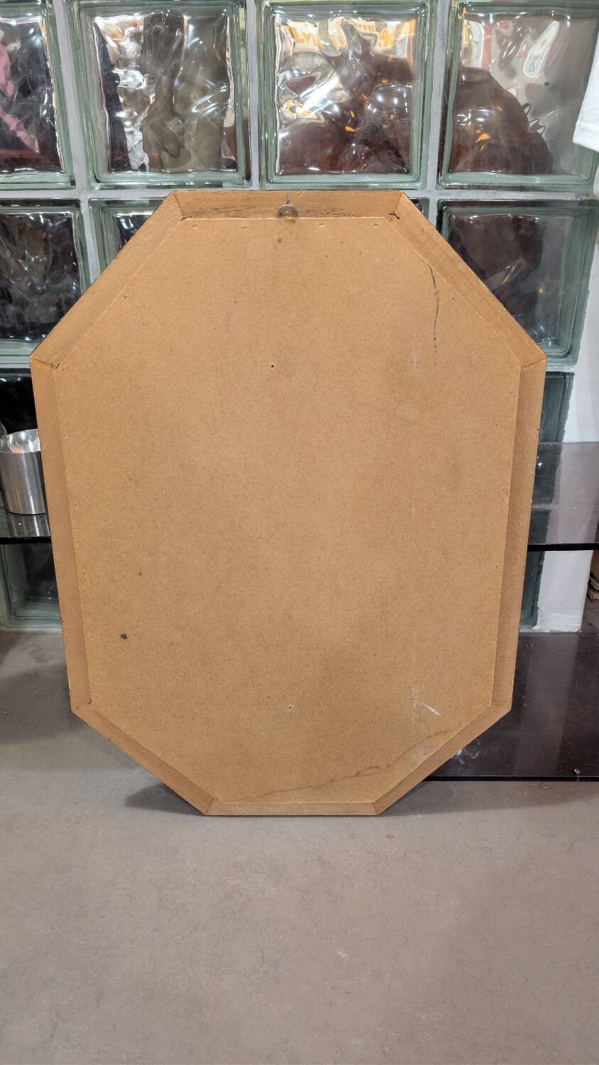Venetian mirror, partition screens, 1970s, repoussé brass, gilded.