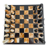 Mexican handcrafted chessboard. Made of stone. Mint condition. 40x40x1.4 cm. 6.5 kg.