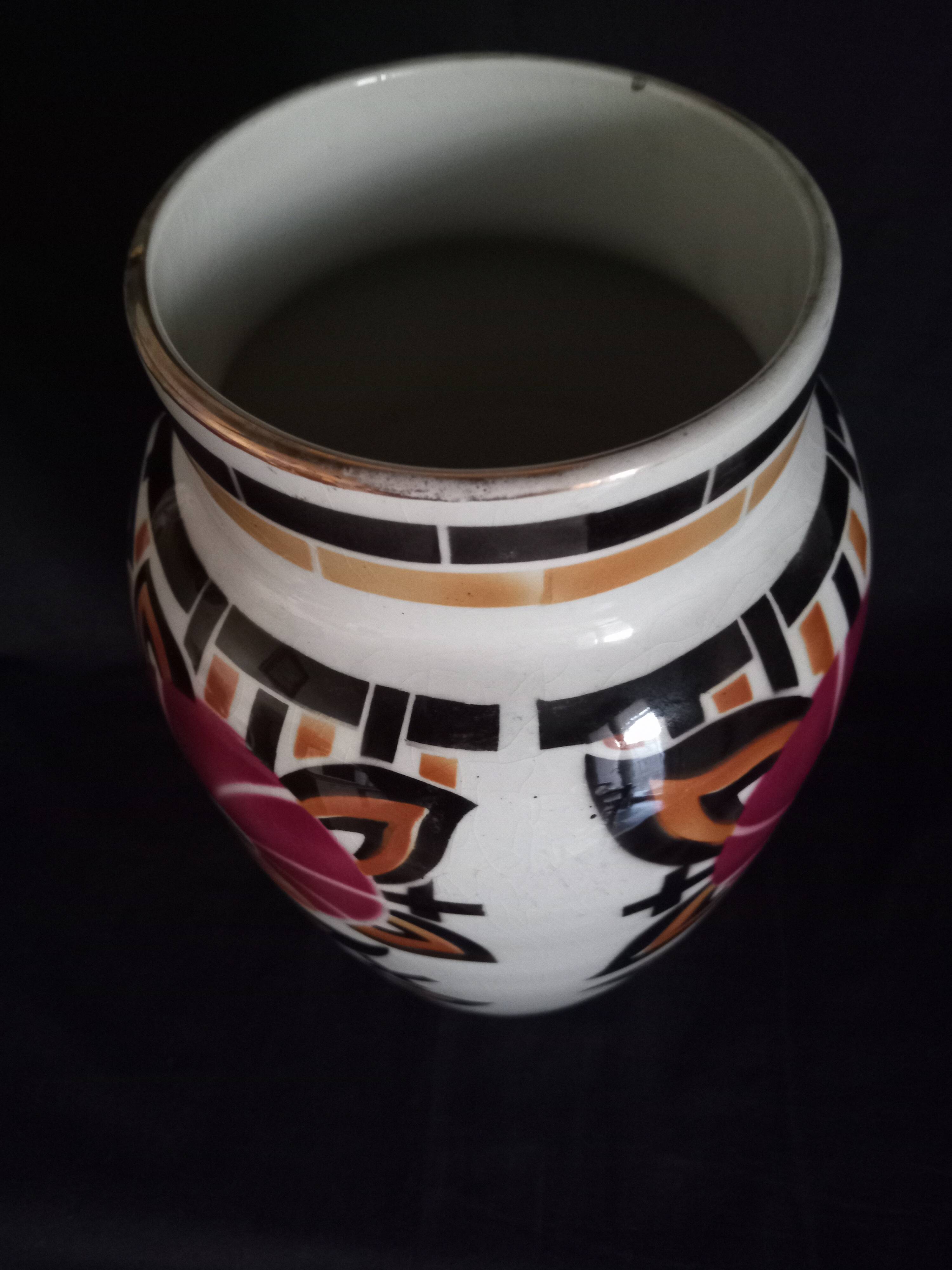 Keller & Guérin Luneville - Art Deco vase model "Pergola"