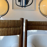 Pair chair child straw design 1950/1960