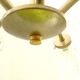 Transparent glass chandelier conical shape painted metal stucture