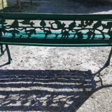 Cast iron and wood bench 1900