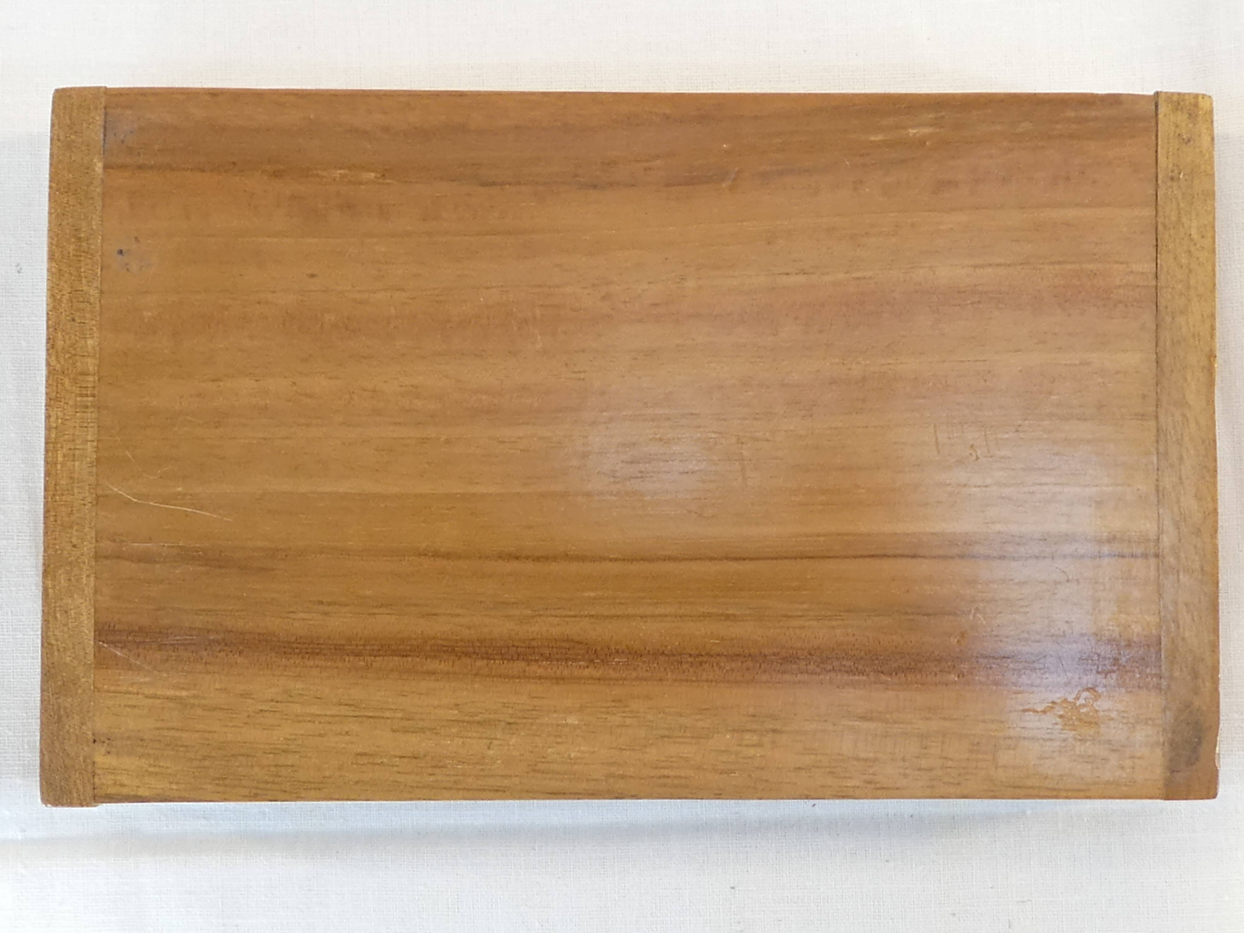 Old carved wooden box