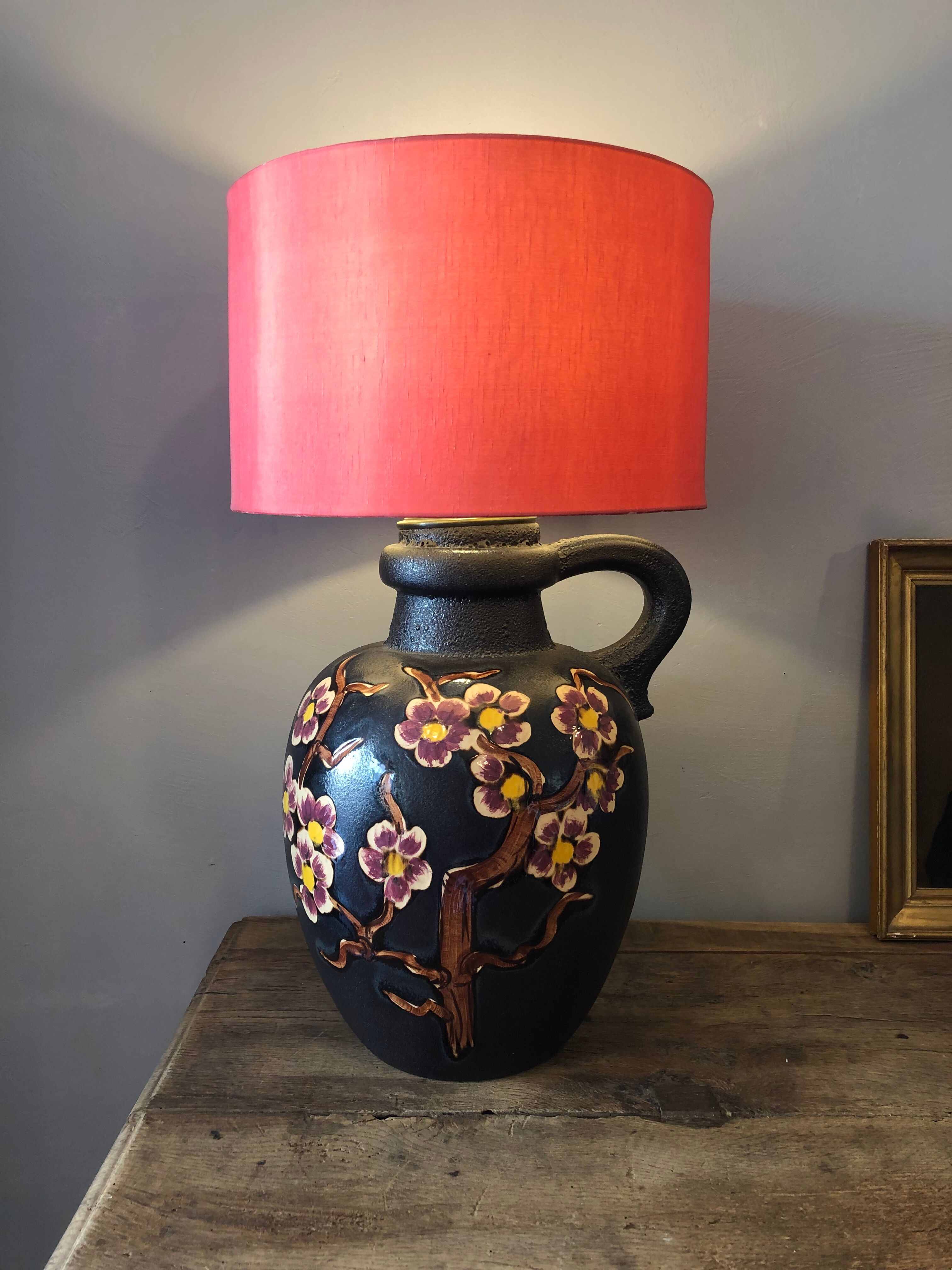 Ceramic lamp, Japanese décor