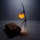 Floor lamp Praying Mantis by Rispal, France, 1950s