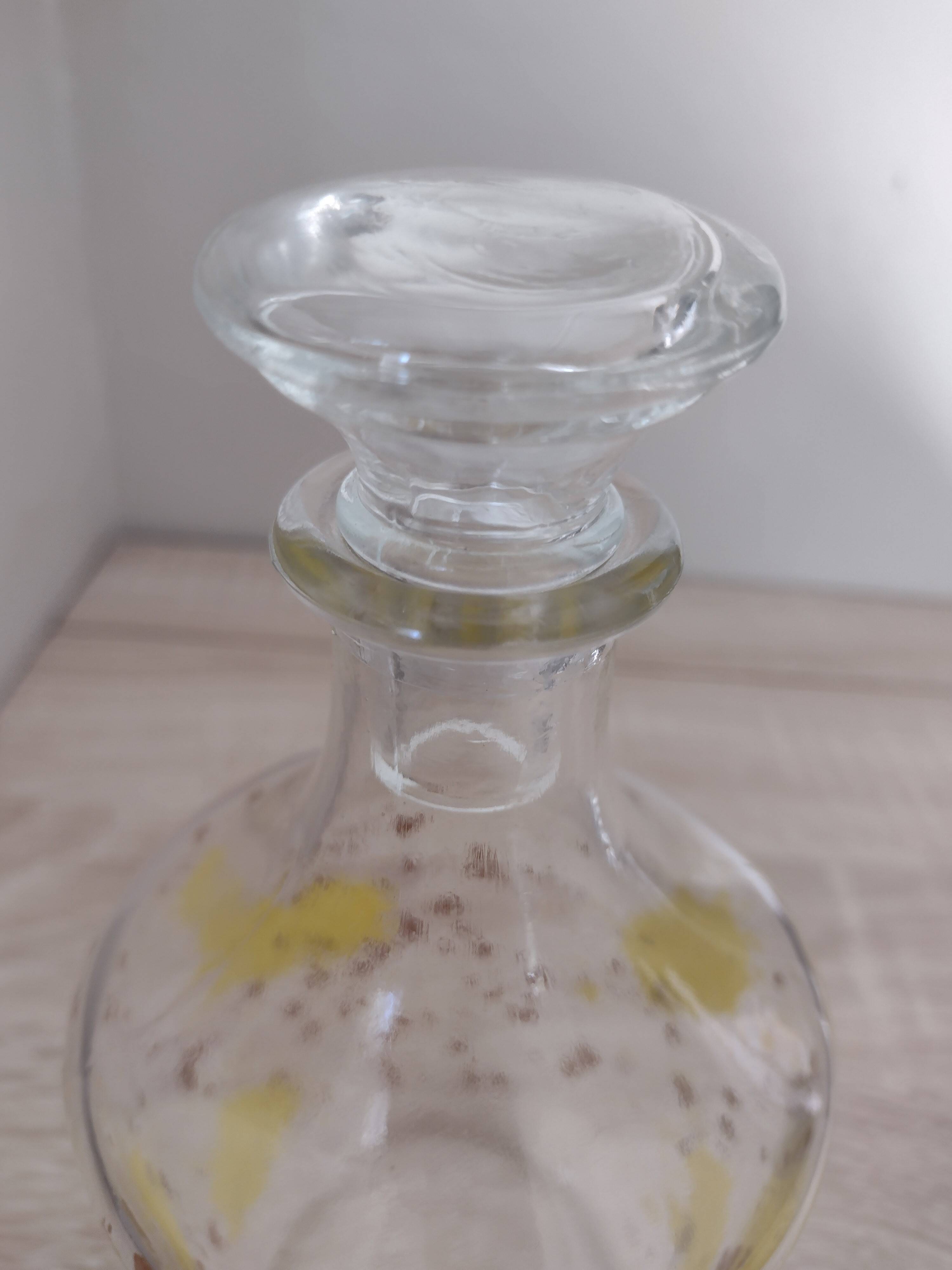 Carafe en verre vintage