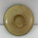 Tunisia ceramic flat glaze cream not very dense diameter 23 cm XVII or XVIII