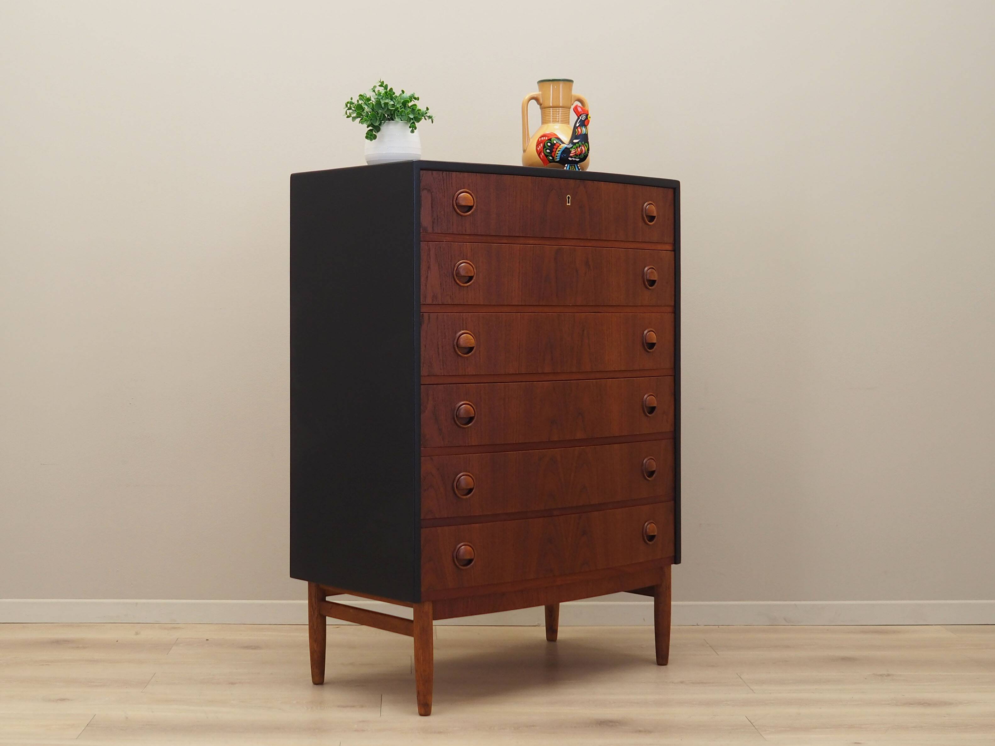 Teak chest of drawers, Danish design, 1960s, designer: Kai Kristiansen, man