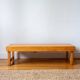 Banc ou table basse en pin blond, Années 70
