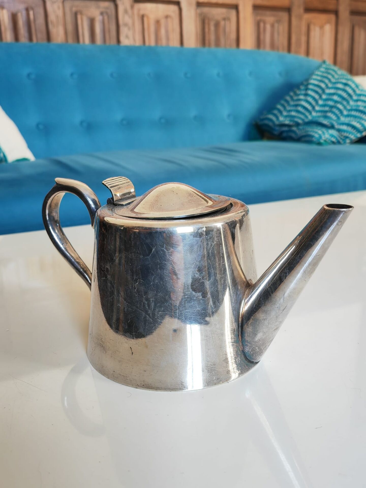 Silver-plated teapot