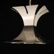 1970s Goffredo Reggiani Style Lacquer & Chrome Chandelier