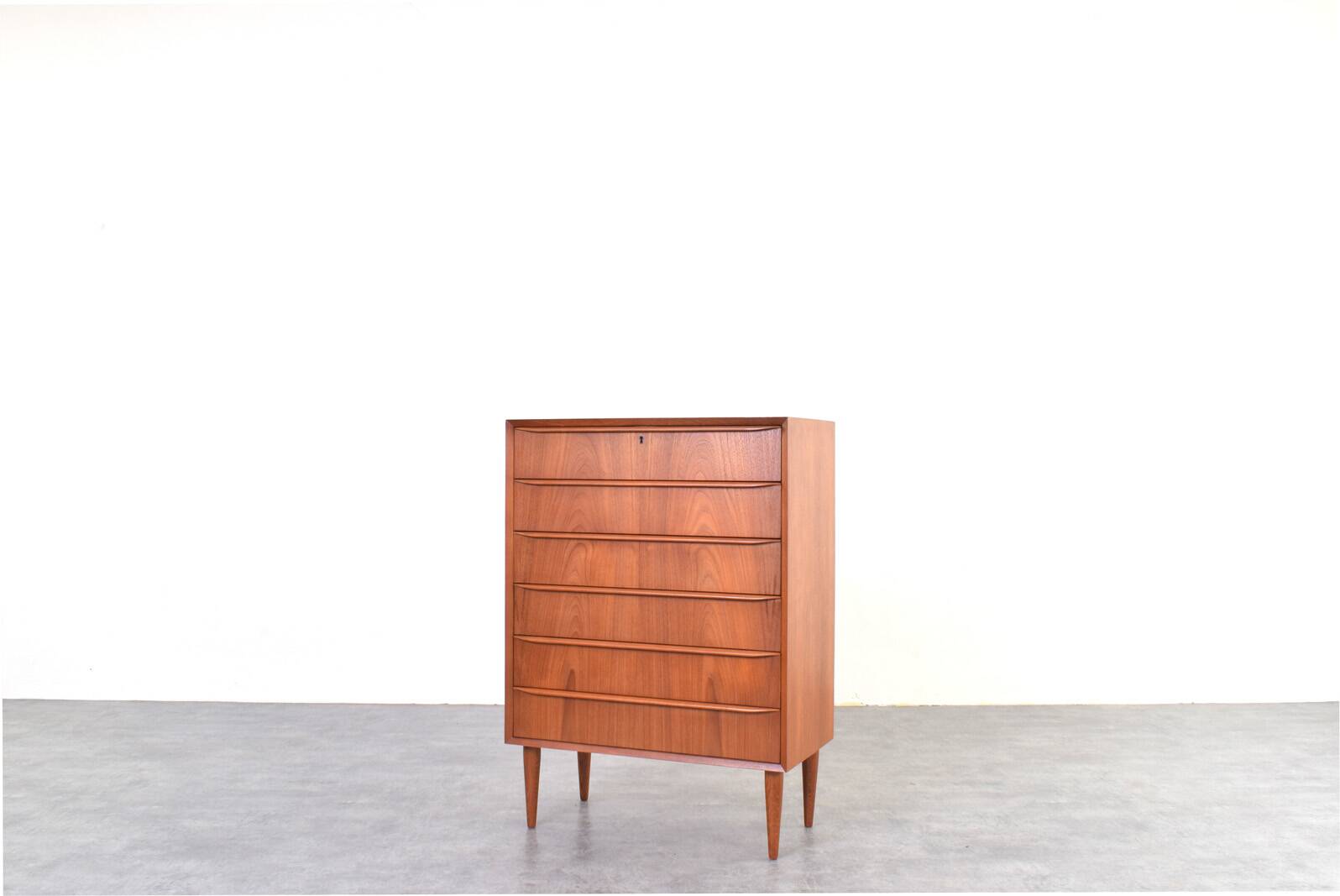 Mid-Century Danish Teak Chest of Drawers, 1960s.