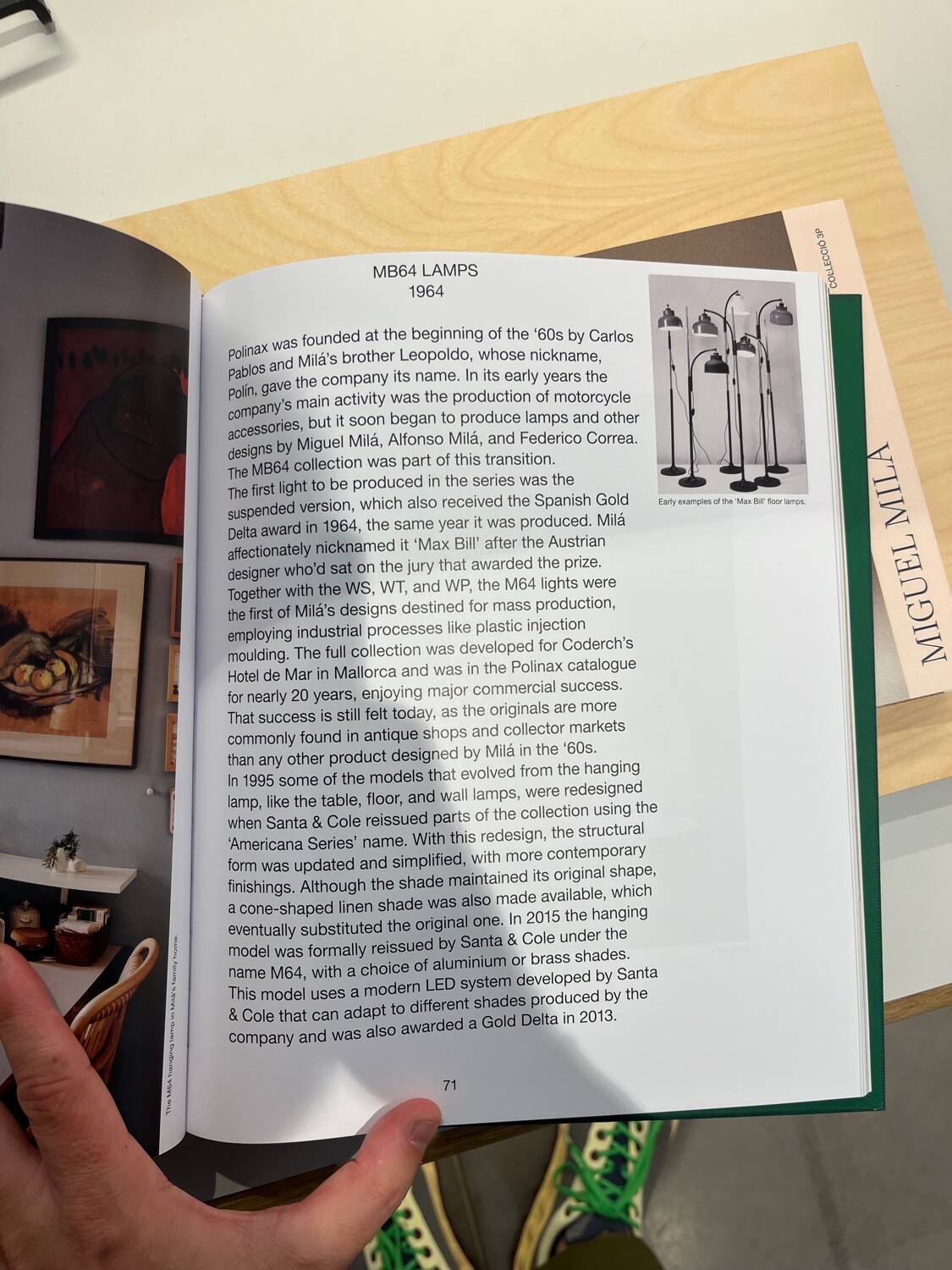 Floor lamp Max Bill  by Miguel Mila