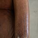Fauteuil aviateur en cuir de vachette de couleur cognac