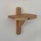 Small wall-mounted wooden shelf
