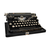 Underwood black notebook typewriter