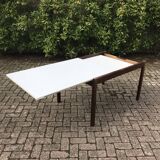Extendable Pastoe dining table in wengé by Cees Braakman 1970s