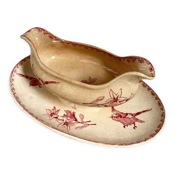 Saucière birds model Favori Sarreguemines & Digoin