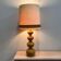 Kaiser Leuchten 1970s large mustard ceramic lamp – German vintage sculptural table lamp