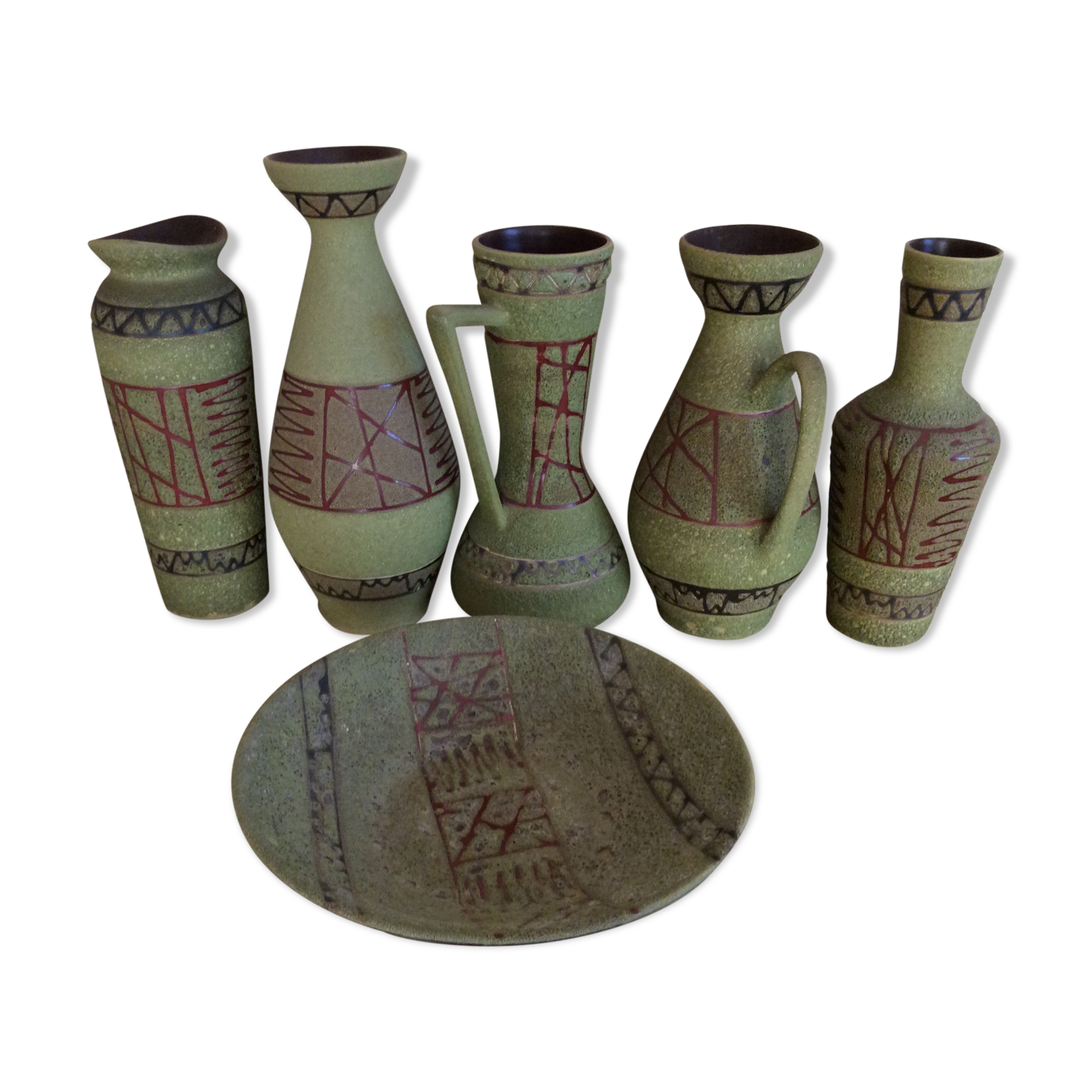 Set of 6 ceramics West Germany