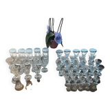 Set of 47 lorraine crystal glasses