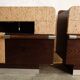 Pair of vintage mid-century bedside tables
