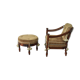 Fauteuil et pouf