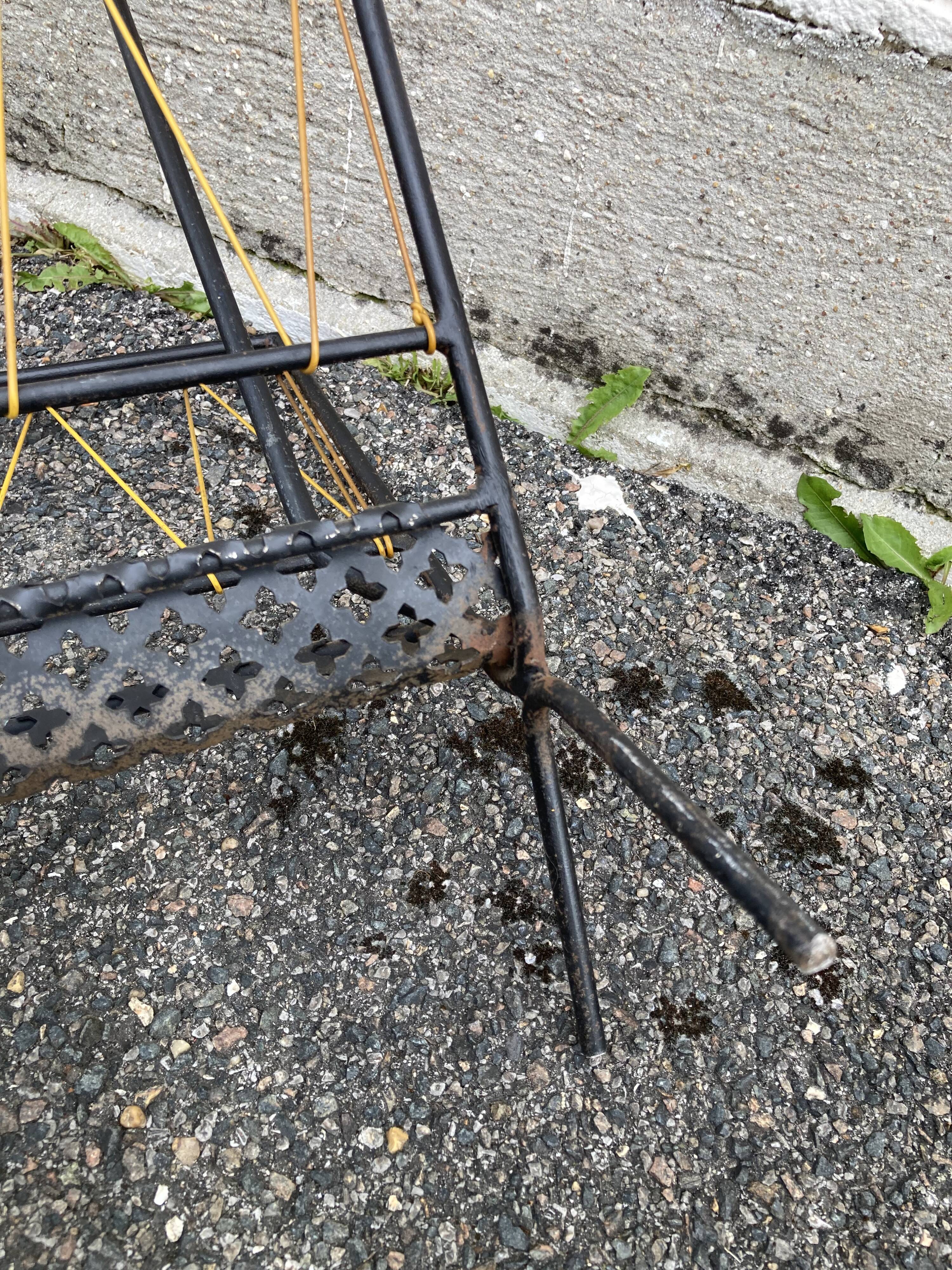 Magazine rack in the style of Mathieu Matégot (1910-2001)