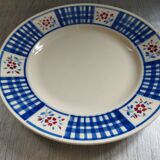 Plat en faïence ancienne K&G Lunéville "Gérardmer"
