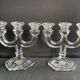 Pair of crystal candlesticks – Bernard Schott – Hellert (Moselle)