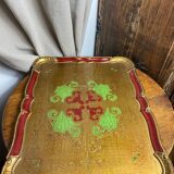 Grand plateau en bois florentin