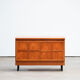 Buffet meuble à vinyles scandinave vintage 1960