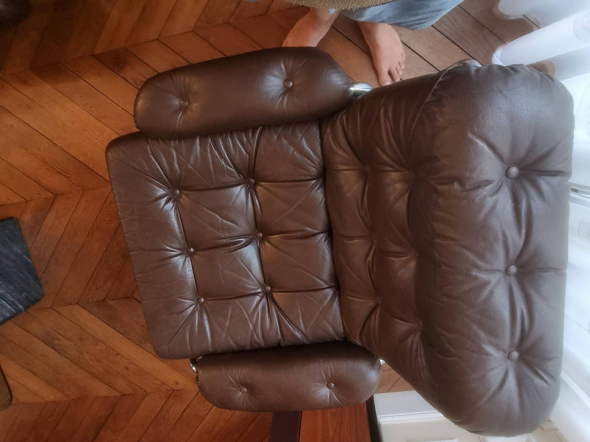 Vintage IKEA "Borkum" armchair by Johan Haggestrom.