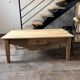 Table basse bois massif avec tiroir