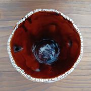 Vintage glazed ceramic vase - Fat Lava