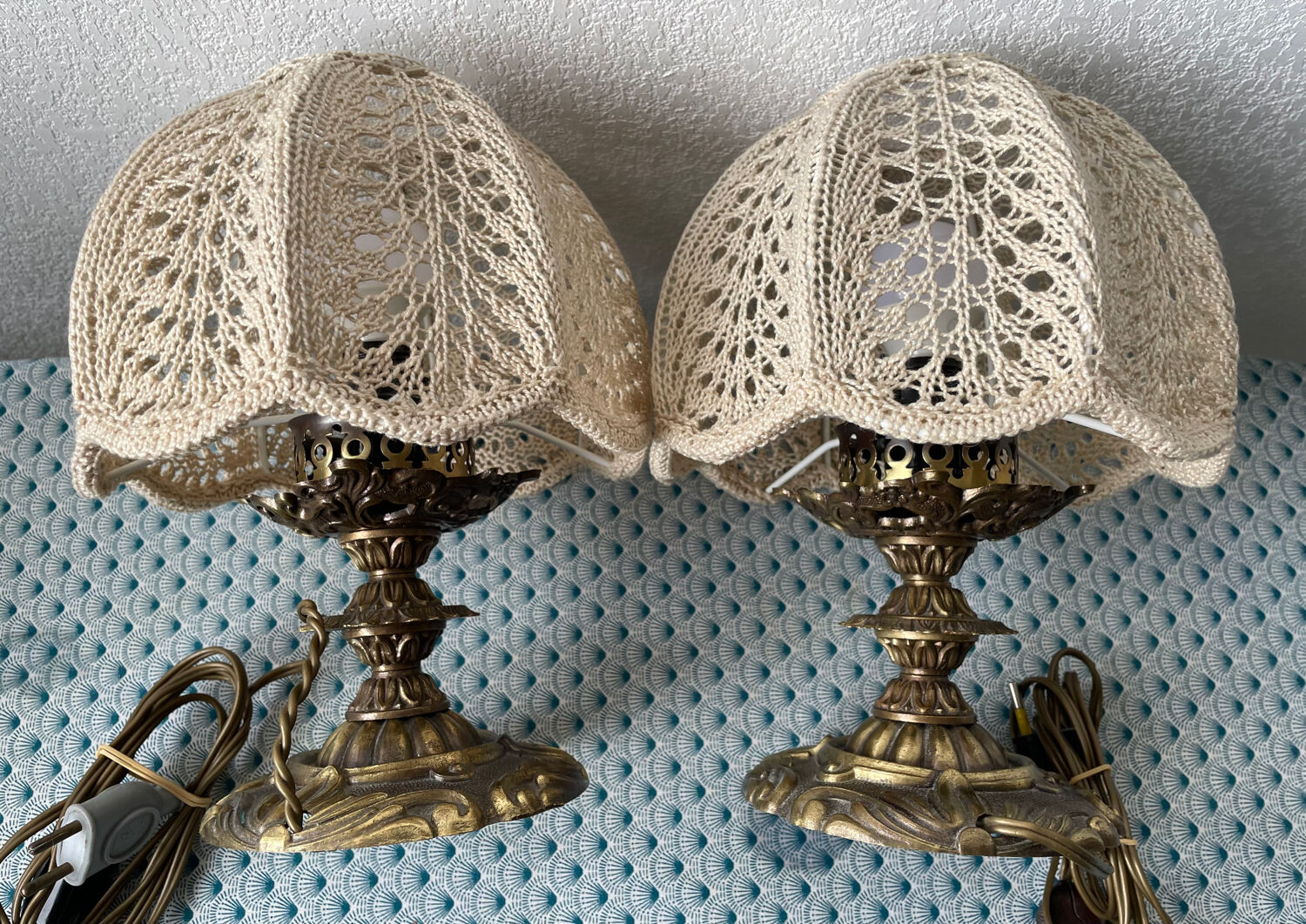 Pair of vintage Bohemian lamps