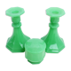 Set of two candlesticks and an Art Deco cup