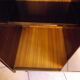 Bar furniture on formica wheels with mirror and lighting - 50s