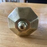 Octagonal brass door handle