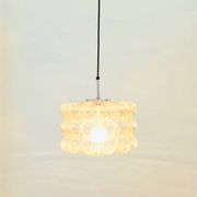 Large Amber Bubble Glass Pendant Light by Helena Tynell for Limburg, 1960s