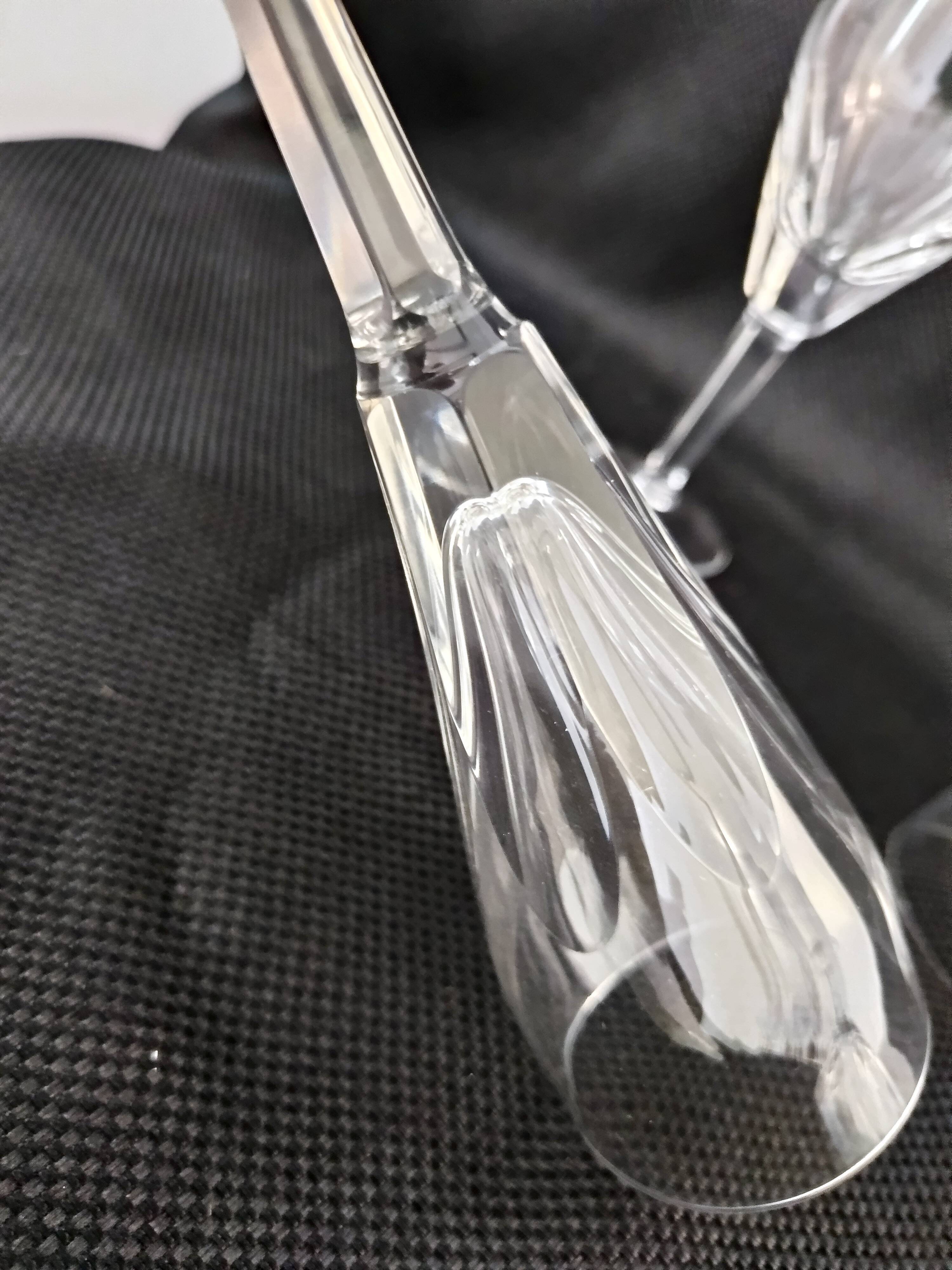 Set of Twenty-three Crystal Drinking Glasses attr. to Val Saint Lambert, Fr