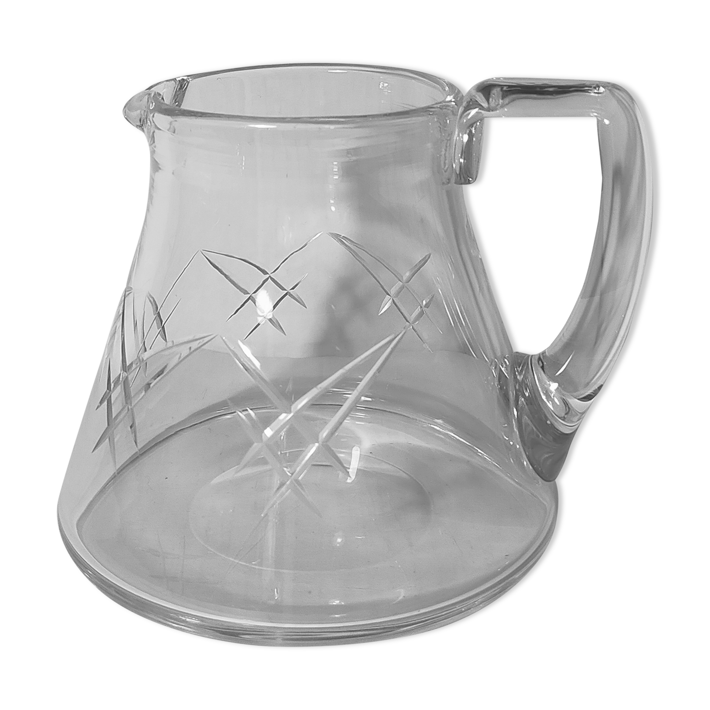Crystal water pitcher early twentieth century