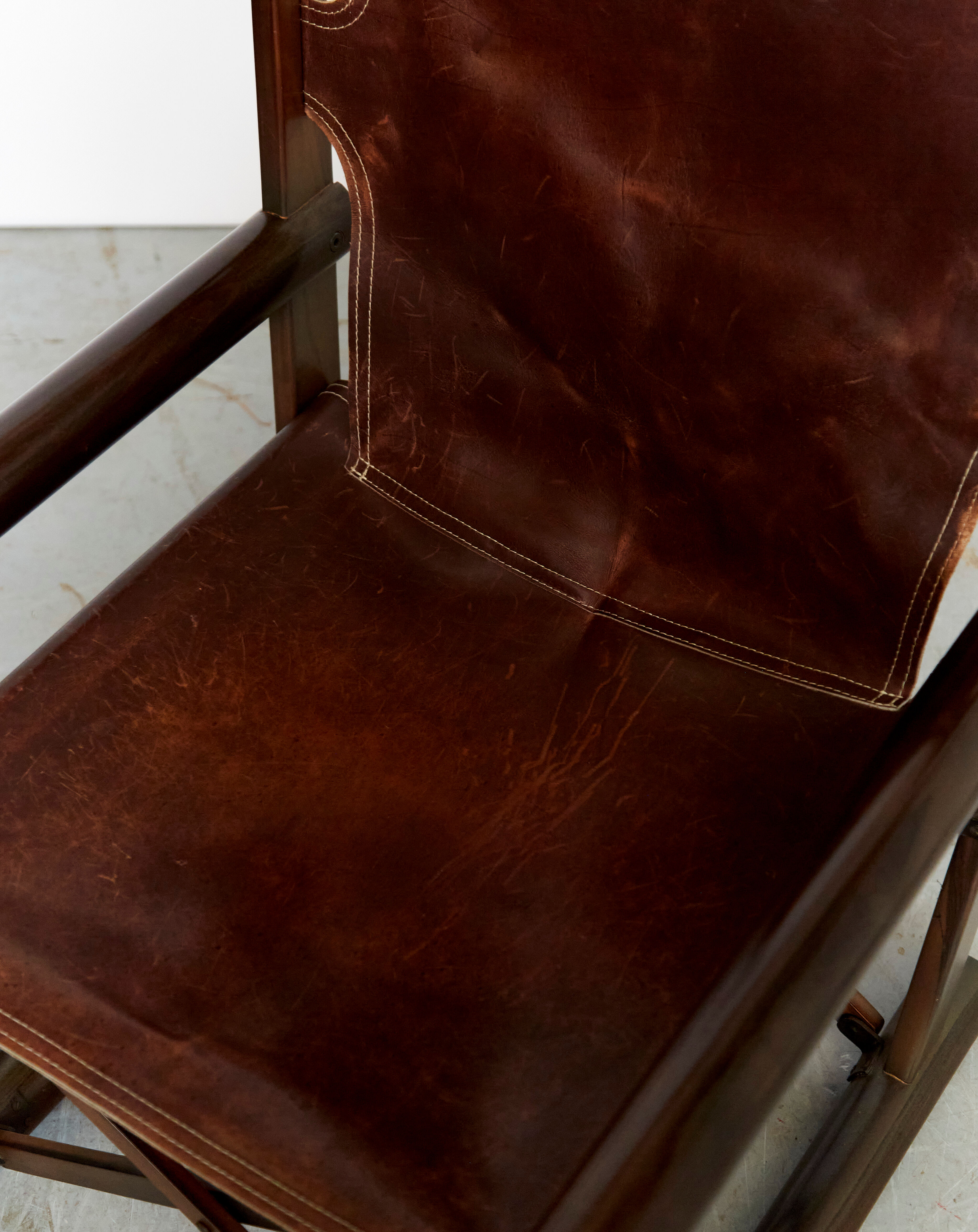 Sergio rodriguez folding chair & ottomane for oca