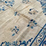 Tapis ancien chinois pékin fait main 194x260 cm